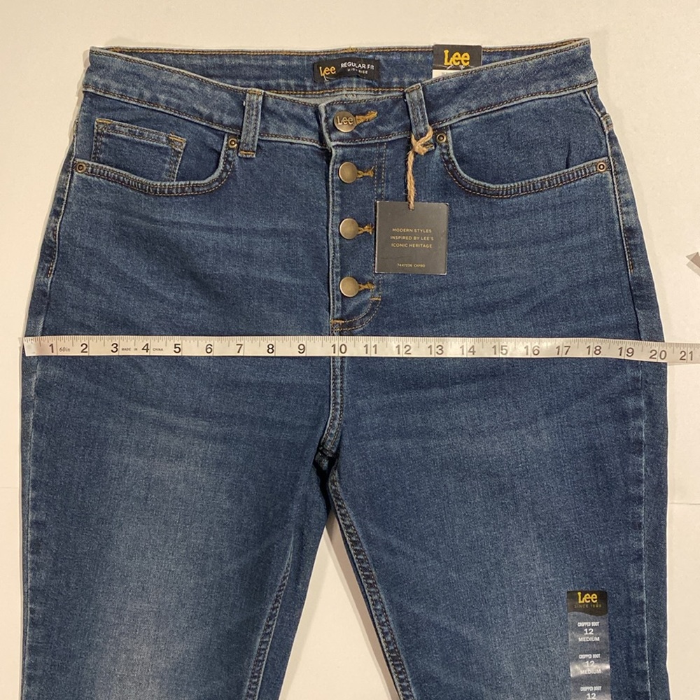 Lee SZ 12 High Rise Cropped Boot Cut Denim Jeans New D5 - Picture 12 of 15